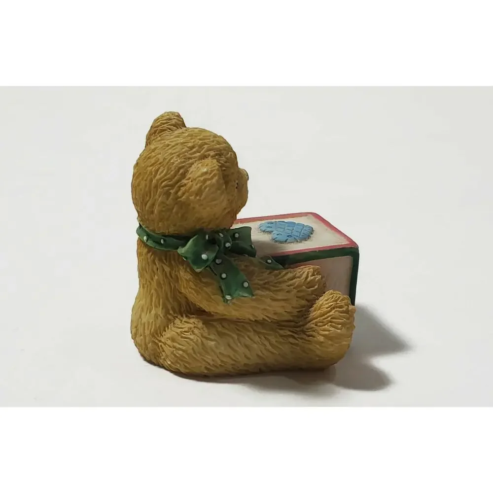 Vintage Enesco Priscilla Hillman Cherished Teddies F And G Block Figurines 1995